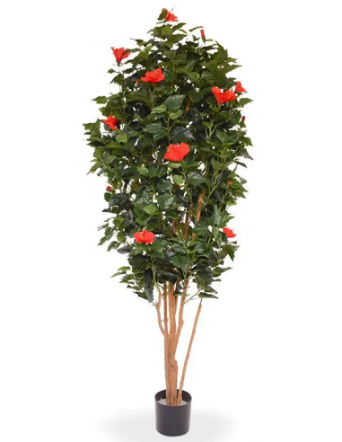 Stor kunstig Hibiscus plante H175 cm...