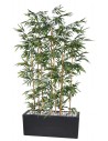 Stor kunstig bambus plante med potte H240 x B100 cm