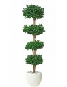 Stort kunstigt Ilex Modus træ med potte H220 cm