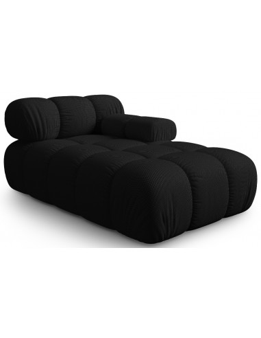 Bellis højrevendt daybed i 3D polyester B155 cm - Sort