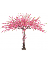 Stort kunstigt blomstertræ H200 cm - Pink