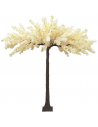 Stort kunstigt blomstertræ H260 cm - Creme