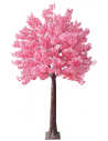 Stort kunstigt blomstertræ H280 cm - Pink