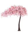 Stort kunstigt blomstertræ H310 cm - Lys pink