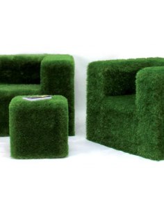 Sofa, lænestol og puf i... 2