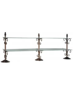 Etagere i jern og glas B160...