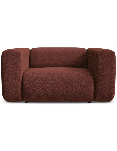 Ekahi lænestol i polyester B137 cm - Meleret bordeaux