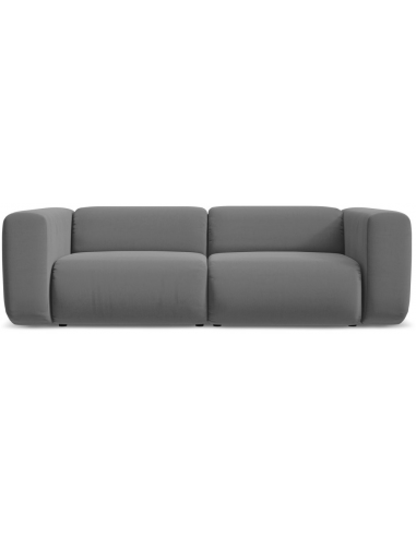 Ekahi 3-personers modulsofa i velour B228 cm - Grå