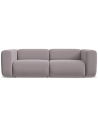 Ekahi 3-personers modulsofa i velour B228 cm - Lavendel