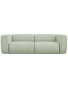 Ekahi 3-personers modulsofa i polyester B228 cm - Meleret lysegrøn