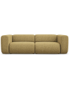 Ekahi 3-personers modulsofa i polyester B228 cm - Meleret sennepsgul