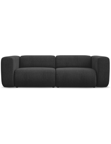 Ekahi 3-personers modulsofa i chenille B228 cm - Antracit