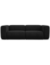 Ekahi 3-personers modulsofa i chenille B228 cm - Sort