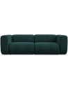 Ekahi 3-personers modulsofa i chenille B228 cm - Flaskegrøn