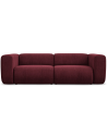 Ekahi 3-personers modulsofa i chenille B228 cm - Blomme