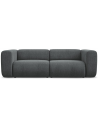 Ekahi 3-personers modulsofa i chenille B228 cm - Grafitgrå