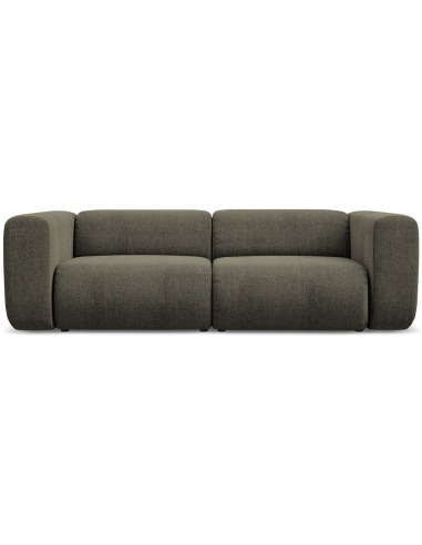 Ekahi 3-personers modulsofa i chenille B228 cm - Khaki