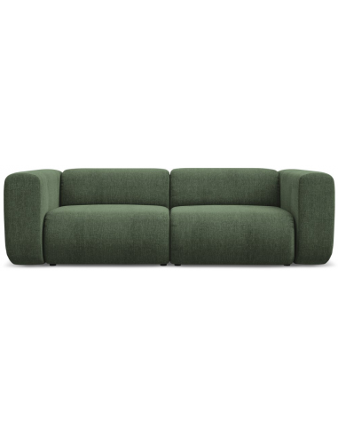 Ekahi 3-personers modulsofa i chenille B228 cm - Lysegrøn