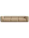 Ekahi 4-personers modulsofa i velour B319 cm - Beige