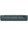 Ekahi 4-personers modulsofa i velour B319 cm - Marine