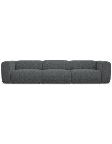 Ekahi 4-personers modulsofa i polyester B319 cm - Meleret grafitgrå