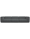 Ekahi 4-personers modulsofa i polyester B319 cm - Meleret grafitgrå