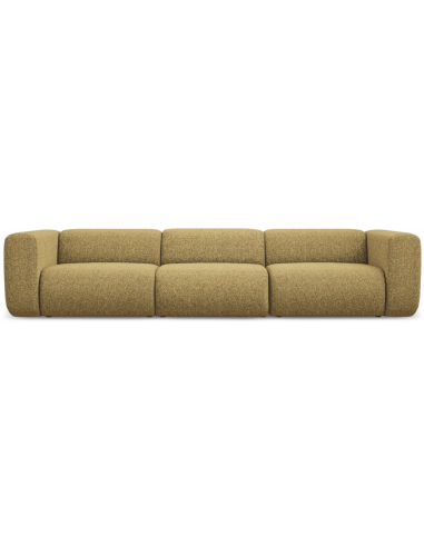 Ekahi 4-personers modulsofa i polyester B319 cm - Meleret sennepsgul