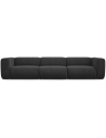 Ekahi 4-personers modulsofa i chenille B319 cm - Antracit