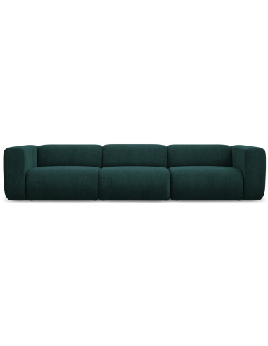 Ekahi 4-personers modulsofa i chenille B319 cm - Flaskegrøn