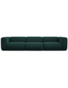 Ekahi 4-personers modulsofa i chenille B319 cm - Flaskegrøn