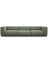 Ekahi 4-personers modulsofa i chenille B319 cm - Olivengrøn