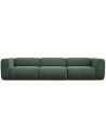 Ekahi 4-personers modulsofa i chenille B319 cm - Petrolium