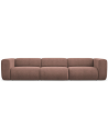 Ekahi 4-personers modulsofa i chenille B319 cm - Støvet pink