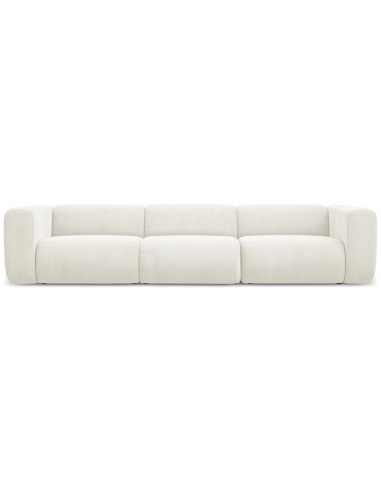 Ekahi 4-personers modulsofa i chenille B319 cm - Hvid