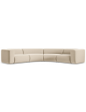 Ekahi buet hjørne modulsofa i velour 318 x 318 cm - Lys beige