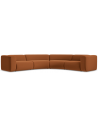 Ekahi buet hjørne modulsofa i velour 318 x 318 cm - Terracotta