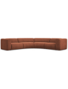 Ekahi buet hjørne modulsofa i chenille 318 x 318 cm - Terracotta