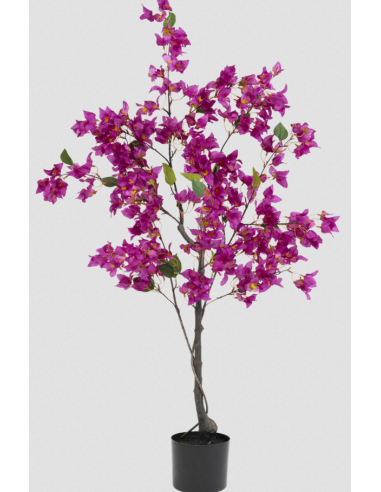 Kunstigt Bougainvillea træ H120 cm - Lilla