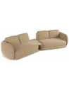 Kiana 4-personers modulsofa i velour B310 cm - Beige