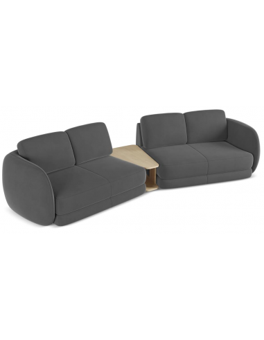 Kiana 4-personers modulsofa i velour...