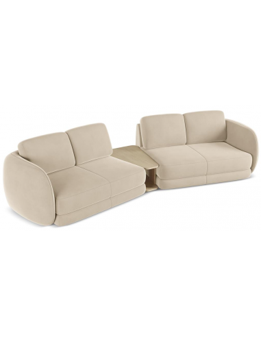 Kiana 4-personers modulsofa i velour...