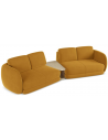 Kiana 4-personers modulsofa i velour B310 cm - Sennepsgul