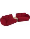 Kiana 4-personers modulsofa i velour B310 cm - Rød