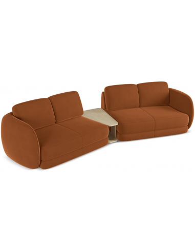 Kiana 4-personers modulsofa i velour...