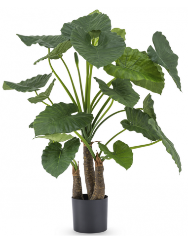 Stor kunstig Alocasia plante H120 cm