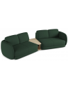 Kiana 4-personers modulsofa i bouclé B310 cm - Flaskegrøn