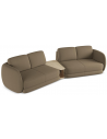 Kiana 4-personers modulsofa i bouclé B310 cm - Brun