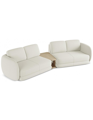 Kiana 4-personers modulsofa i bouclé B310 cm - Ecru