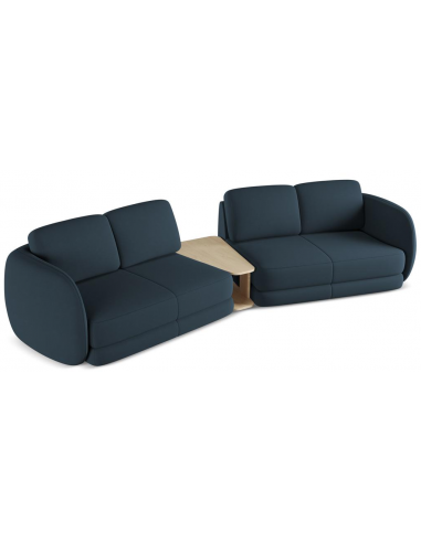 Kiana 4-personers modulsofa i bouclé B310 cm - Navy