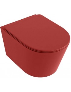 væghængt toilet farvet